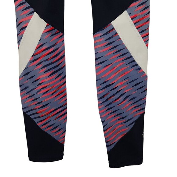 Athleta Leggings Junior's XXS Athletic Mesh Panel Striped Colorful Yoga Capri - Picture 4 of 10